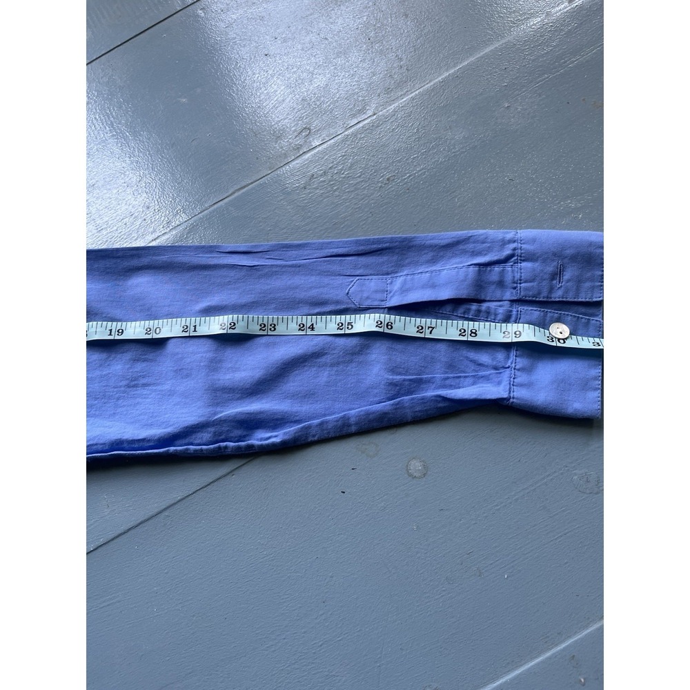 J.Jill Periwinkle Blue Collared Button Down Shirt Soft Minimal Capsule Top - Picture 11 of 11